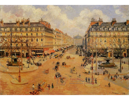 VCP-108 Camille Pissarro - Avenue de l Opera, ranní slunce