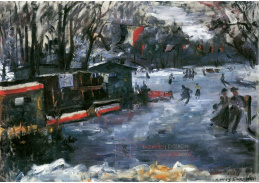 VLC 22 Lovis Corinth - Kluziště v parku Tiergarten v Berlíně