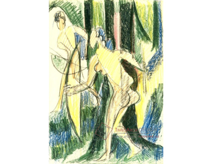 VELK 31 Ernst Ludwig Kirchner - Dívky s luky v lese
