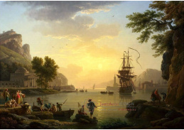 SO VI-75 Claude Joseph Vernet - Loď v zálivu