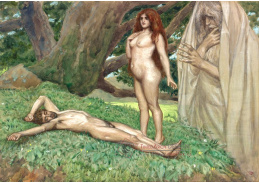 KO IV-32 James Tissot - Bůh tvoří Evu když Adam spí
