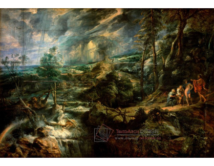 KO VI-207 Peter Paul Rubens - Bouřková krajina s Jupiterem, Merkurem, Philemonem a Baucisem