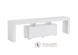 ENCLAVE, televizní stolek 2-dveřový, bílá