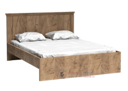 GOLETA A5, postel 160x200cm, dub kraft zlatý