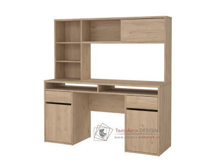 FELIX 481-02, psací stůl s regálem, jackson hickory