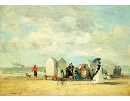 A-2067 Eugene Louis Boudin - Motiv z pláže