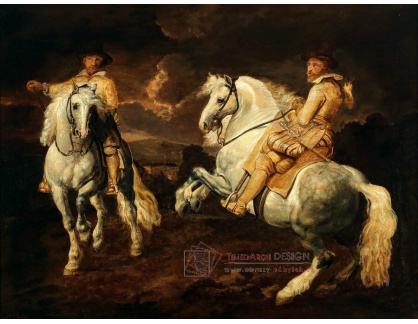 A-7132 Peter Paul Rubens - Dva koně s jezdci