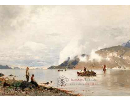 D-9391 Georg Anton Rasmussen - Krajina fjordu s postavami