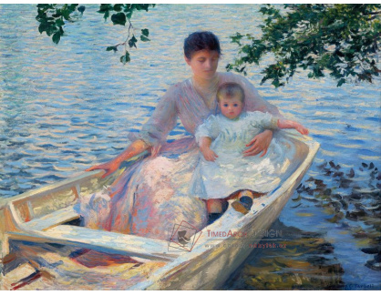 SO XII-104 Edmund Charles Tarbell - Matka a dítě na loďce