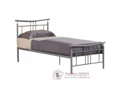 DORADO NEW, kovová postel 90x200cm, stříbrná