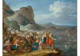 A-1720 Hans Jordaens - Mojžíš rozdělující Rudé moře