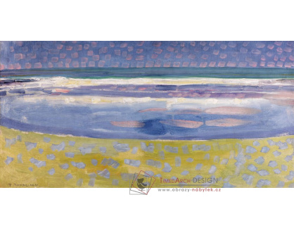 A-3875 Piet Mondrian - Moře po západu slunce
