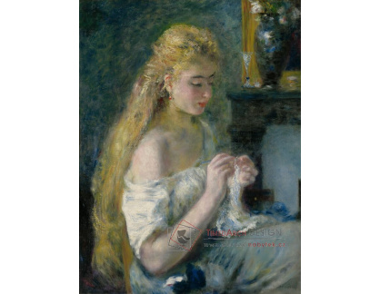 A-8099 Pierre Auguste Renoir - Mladá žena při háčkování