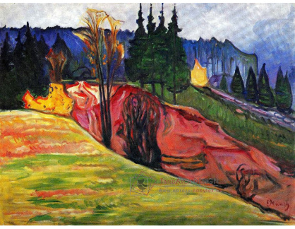 VEM13-34 Edvard Munch - Krajina Thuringewaldu