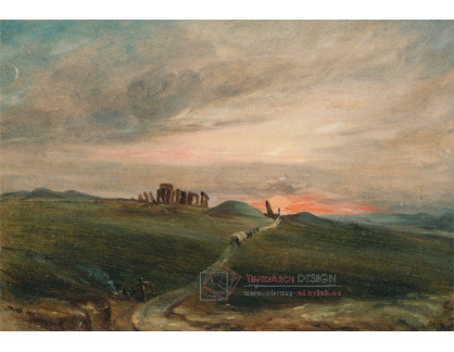 SO IX 344 John Constable - Svítání nad Stonehenge