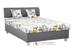 SKATE, čalouněná postel s načalouněnou matrací 140x200cm, výběr provedení