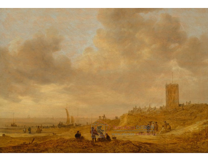 A-4275 Jan van Goyen - Pláž v Egmond aan Zee