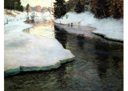 A-5099 Frits Thaulow - Horská řeka v zimě