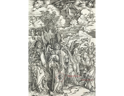 VR12-94 Albrecht Dürer - Čtyři andělé vzdorující větrům