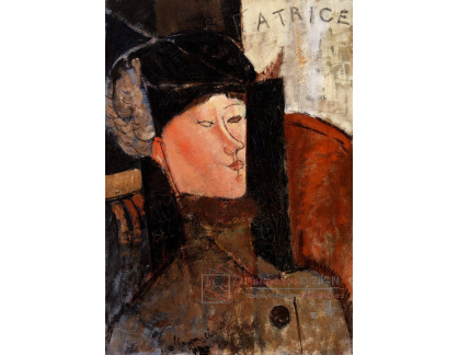 D-7736 Amedeo Modigliani - Portrét Beatrice Hastings