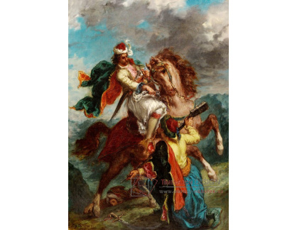 D-7832 Eugene Delacroix - Turek se vzdává řeckému jezdci