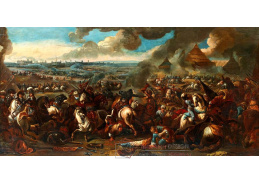 D-9889 Pieter Hofmans - Bitevní scéna během tureckého obléhání Vídně
