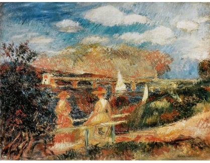 VR14-277 Pierre-Auguste Renoir - Na břehu Seiny v Argenteuil