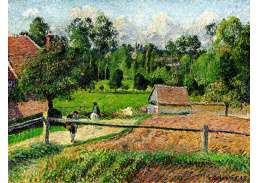 VCP-375 Camille Pissarro - Pohled z malířova okna v Eragny