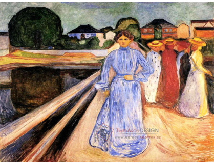 VEM13-121 Edvard Munch - Ženy na mostě