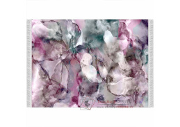 DELILA, koberec 120x180cm, růžová / zelená / krémová / vzor