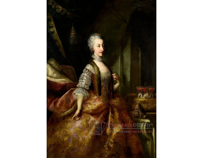 DDSO-2826 Johann Gottfried Auerbach - Portrét rakouské arcivévodkyně