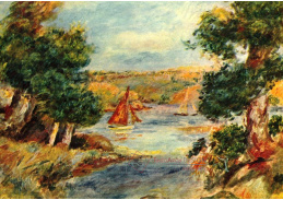 VR14-19 Pierre-Auguste Renoir - Plachetnice v Cagnes