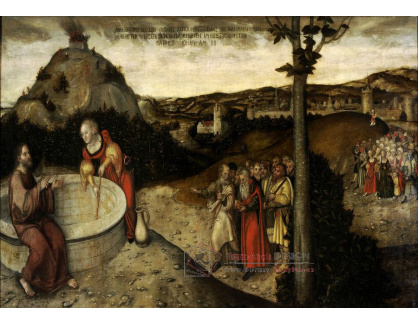 VlCR-190 Lucas Cranach - Kristus a Samaritánka u Jákobovy studny