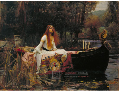 VANG38 John William Waterhouse - Paní Shalott