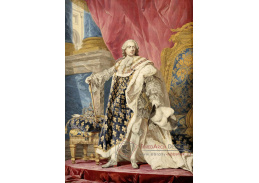 KO V-169 Pierre Francois Cozette - Portrét Ludvíka XV v královském kostýmu