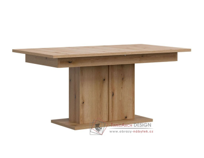 KRIS ST02, jídelní stůl rozkládací 160-200x90cm, dub evoke
