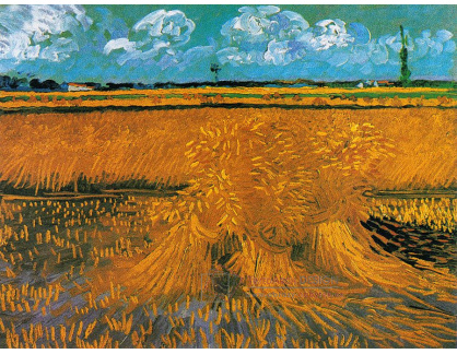 VR2-275 Vincent van Gogh - Pšeničné pole se snopy obilí