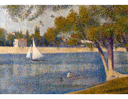 SO IV-147 Georges Seurat - Řeka Seina v La Grande-Jatte