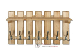 SW-108, závěsný věšák s policí, borovicový masiv