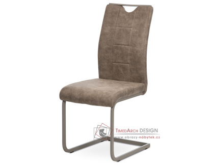 DCL-412 LAN3, jídelní židle, lanýžový lak / látka lanýžová