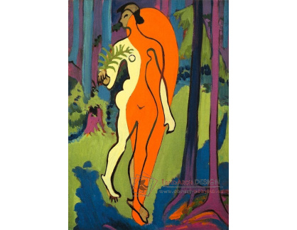 VELK 26 Ernst Ludwig Kirchner - Růžový a žlutý akt