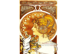 VAM81 Alfons Mucha - La Plume