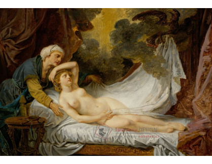 DDSO-2177 Jean-Baptiste Greuze - Aegina očekávající příchod Jupitera