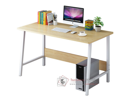 HEIDELBERG, počítačový stolek, bílá / sonoma