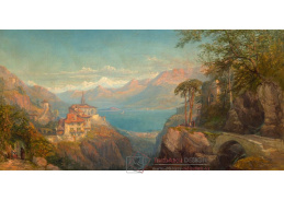 A-2583 Franz Richard Unterberger - Pohled na Sanctuary Madonna del Sasso