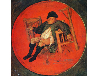 A-6750 Pieter Brueghel - Dvanáct přísloví, sezení na dvou židlích