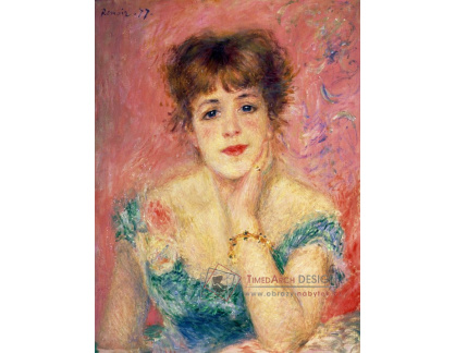 R14-66 Pierre-Auguste Renoir - Portrét Jeanne Samary v sukni s výstřihem