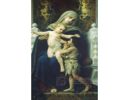 R15-92 Adolph William Bouguereau - Madona s Ježíšem a svatým Janem Babtistou