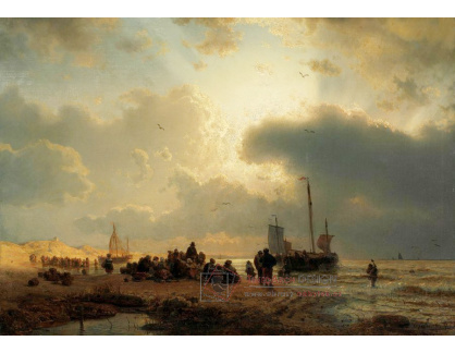 A-3959 Andreas Achenbach - Pláž ve Scheveningenu