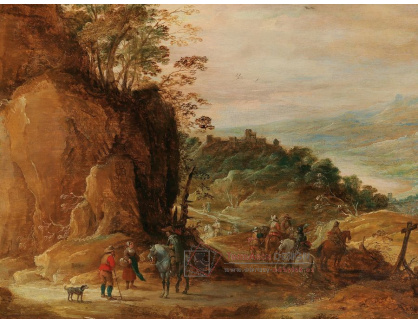 DDSO-4738 Joos de Momper a Jan Brueghel - Skalnatá krajina s jezdci